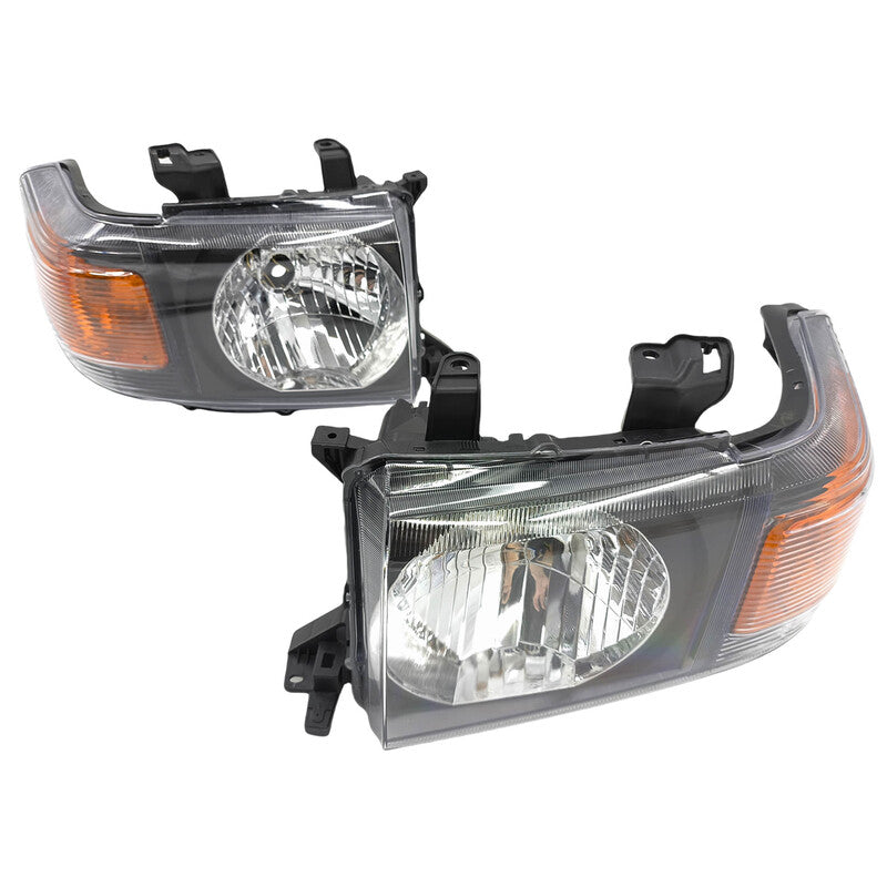 Pair LED Head Lights Suitable For Toyota Landcruiser VDJ70 VDJ76 VDJ78 VDJ79 Series 2007-ON