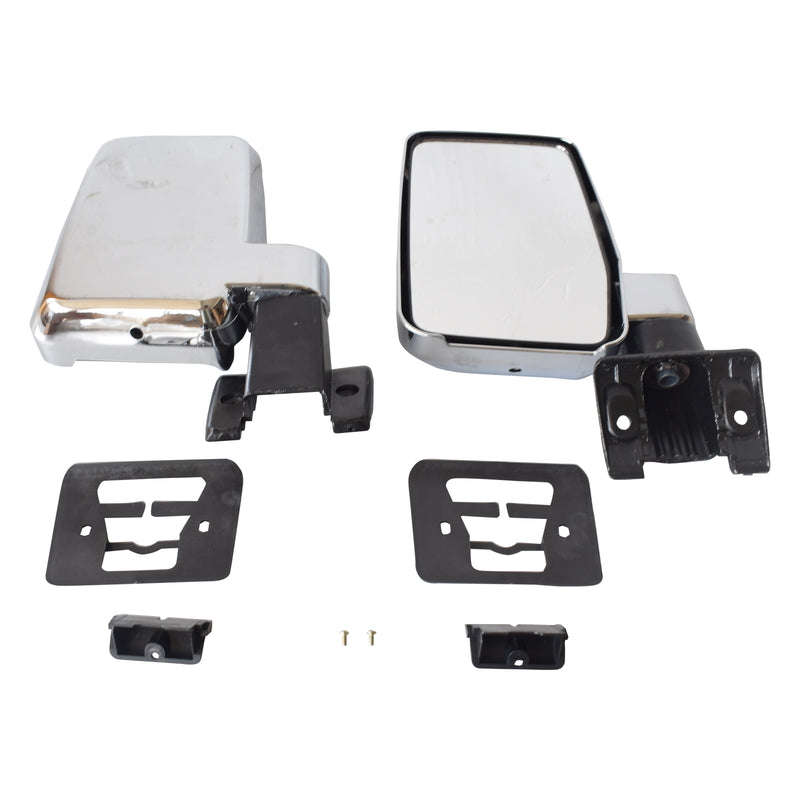 Door Mirrors L+R Large Suitable For Toyota Landcruiser 60 Series 1980-1990 Chrome