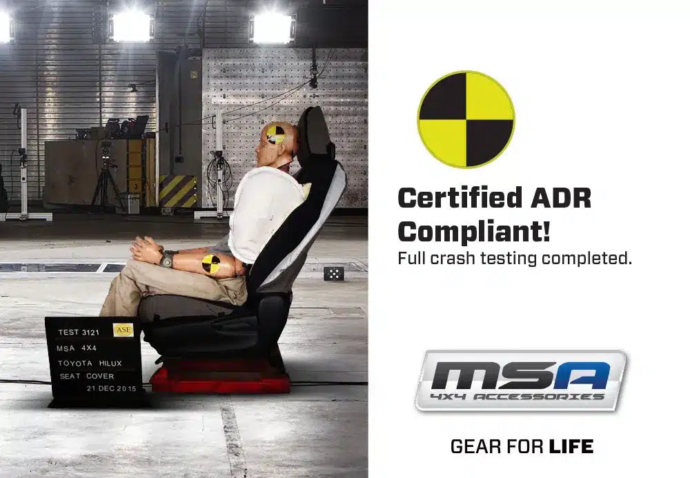 MSA 4x4 Second Row Seat Covers Suitable for LandCruiser 07/2021-Current 21031