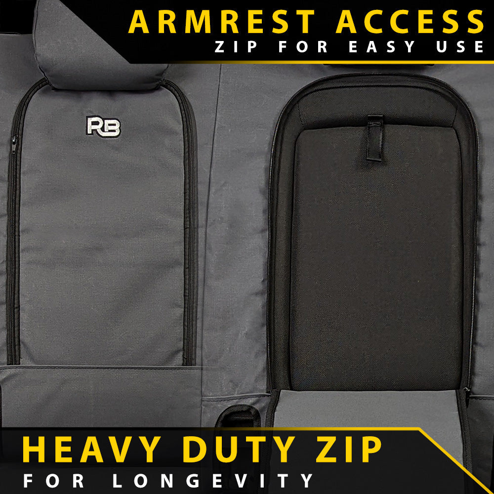 Razorback 4x4 - Ford Everest UA - XP7 Heavy-Duty Canvas 2nd Row Seat Covers (Made to Order)