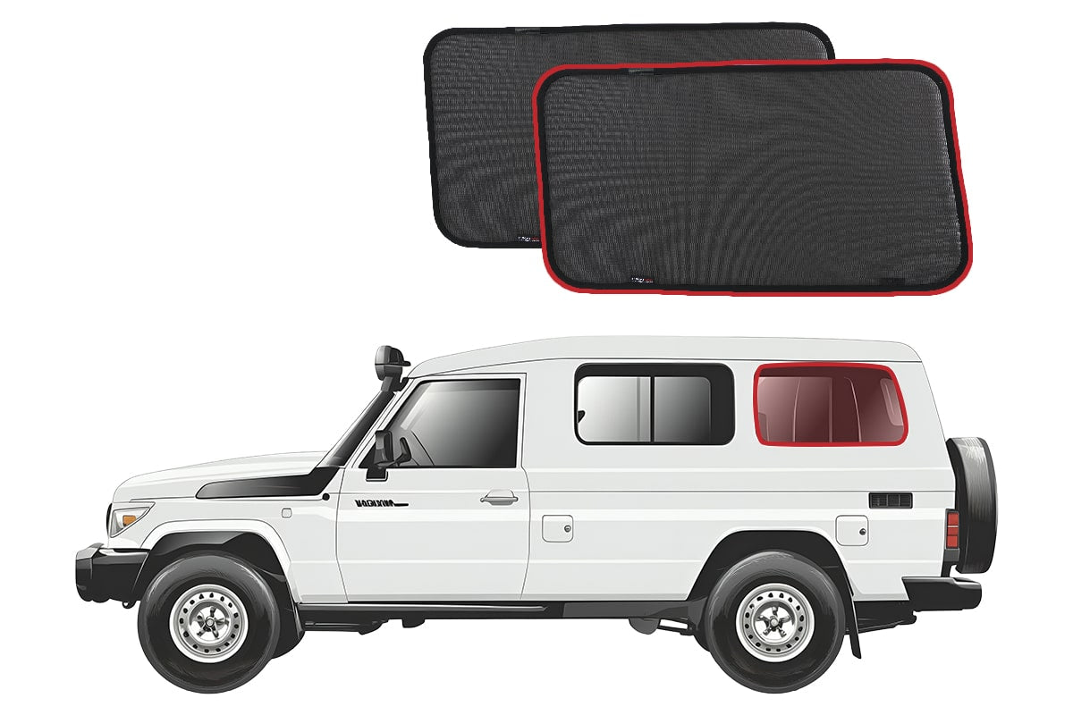 Snap Shades Suitable for Toyota LandCruiser Troop Carrier (78 Series; 1984-Present)
