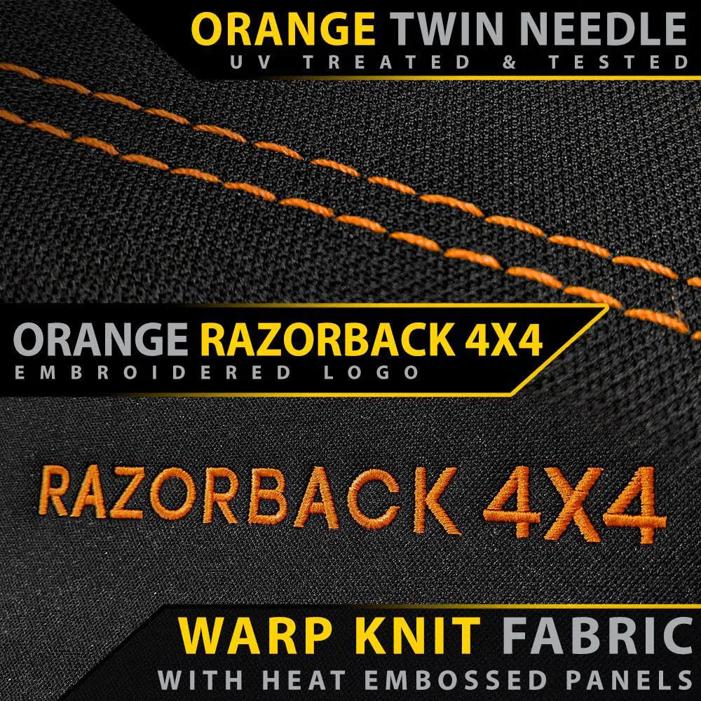 Razorback 4x4 - Ford Ranger PX II & PX III - GP6 Premium Neoprene Rear Row Seat Covers (Available)
