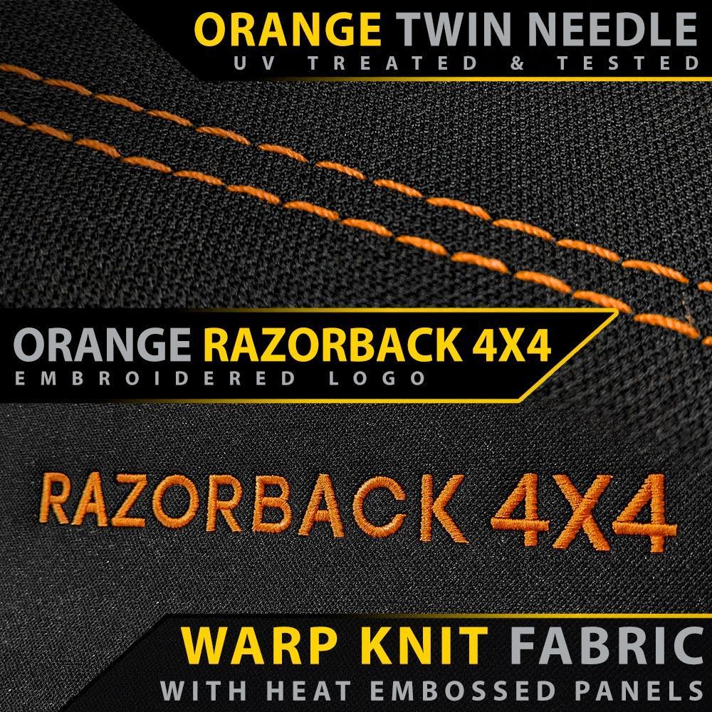 Razorback 4x4 - Isuzu D-MAX RG - Single Cab - GP6 Premium Neoprene 2x Front Seat Covers (Made to Order)
