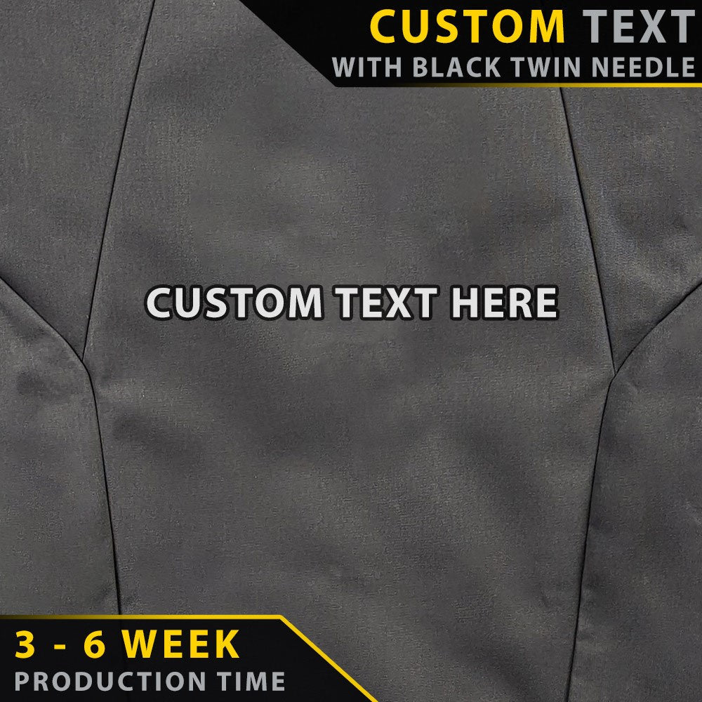 Razorback 4x4 XP7 Heavy Duty Canvas 2x Front Seat Covers Suitable for a Mitsubishi Triton MR (Leather Seats Only)
