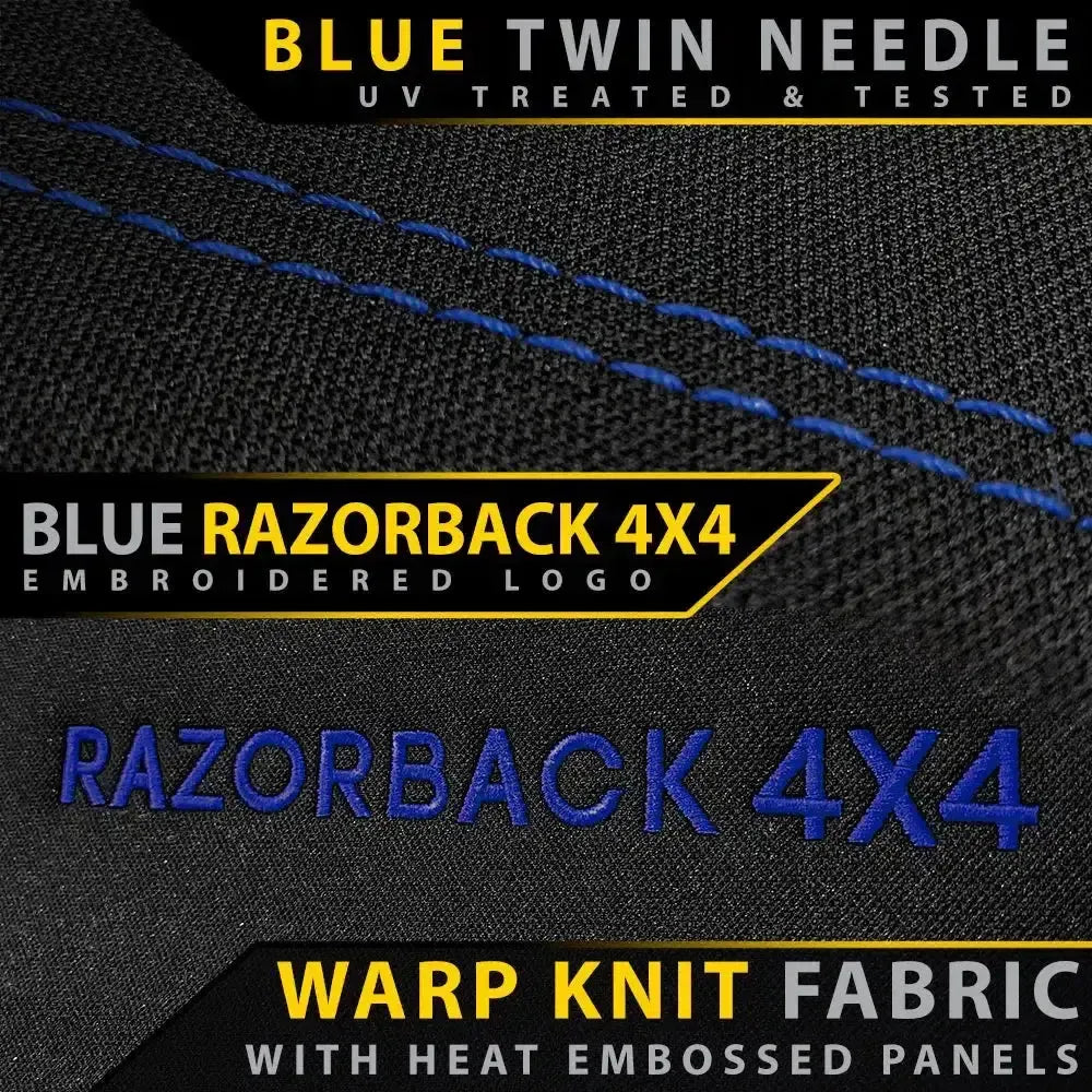 Razorback 4x4 - Toyota Hilux 9th Gen - Workmate - Double Cab - GP6 Premium Neoprene Front Row Seat Covers (Made to Order)