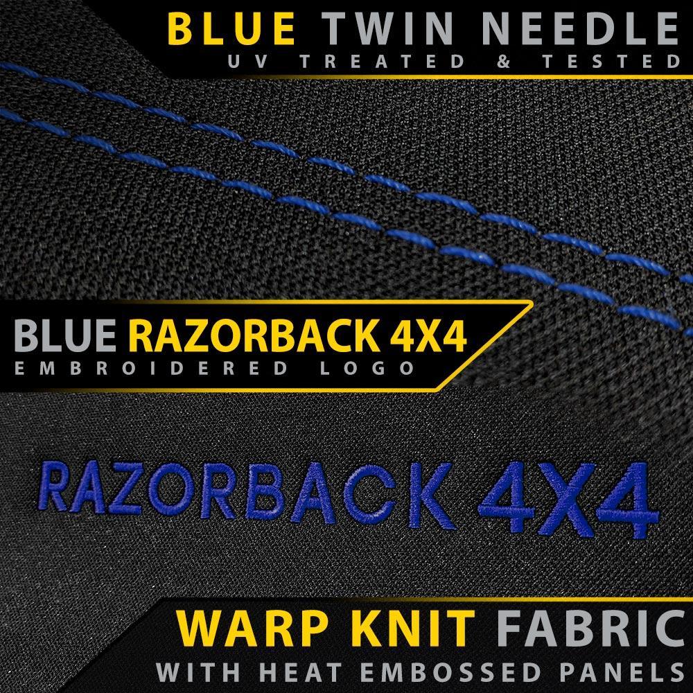 Razorback 4x4 - Isuzu D-MAX RG - Dual Cab - LS-M, LS-U, LS-U+, X-Rider, X-Terrain - GP6 Premium Neoprene Rear Row Seat Covers (Available)