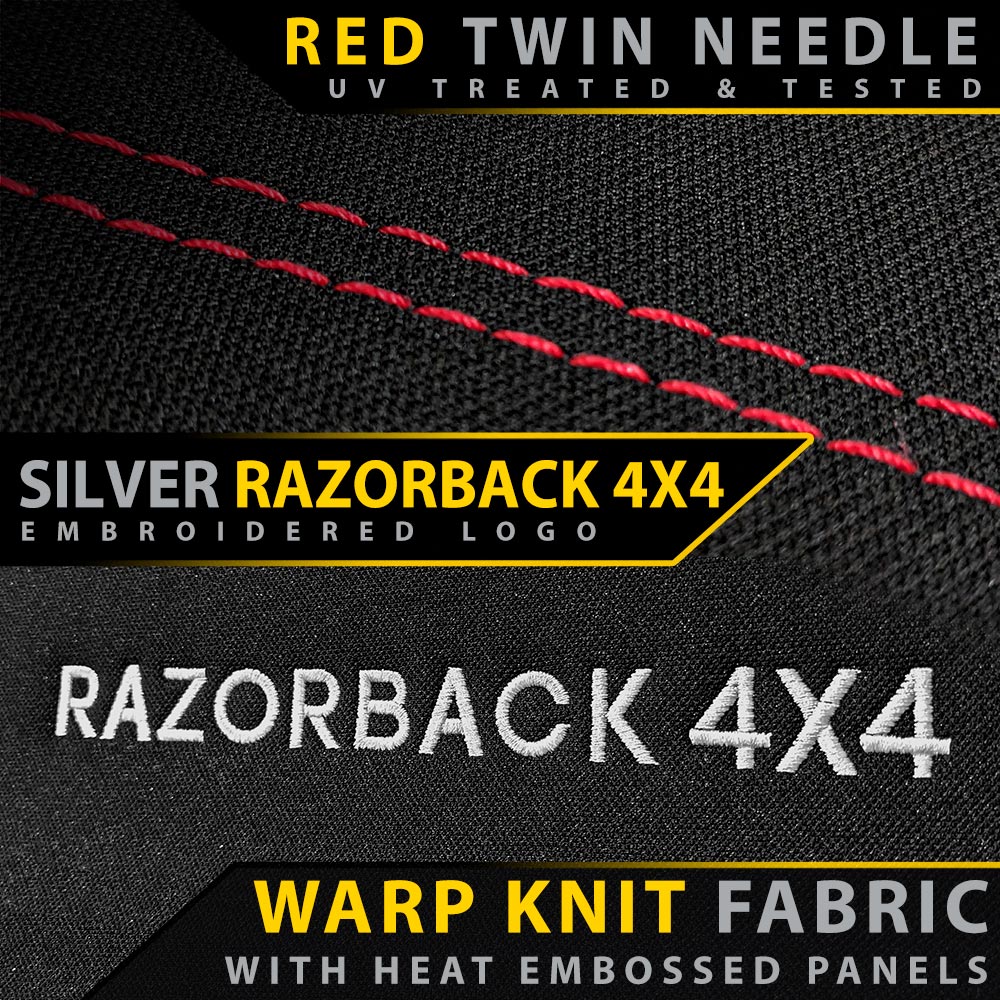 Razorback 4x4 - Mazda BT-50 TF - GP6 Premium Neoprene Rear Row Seat Covers (Available)