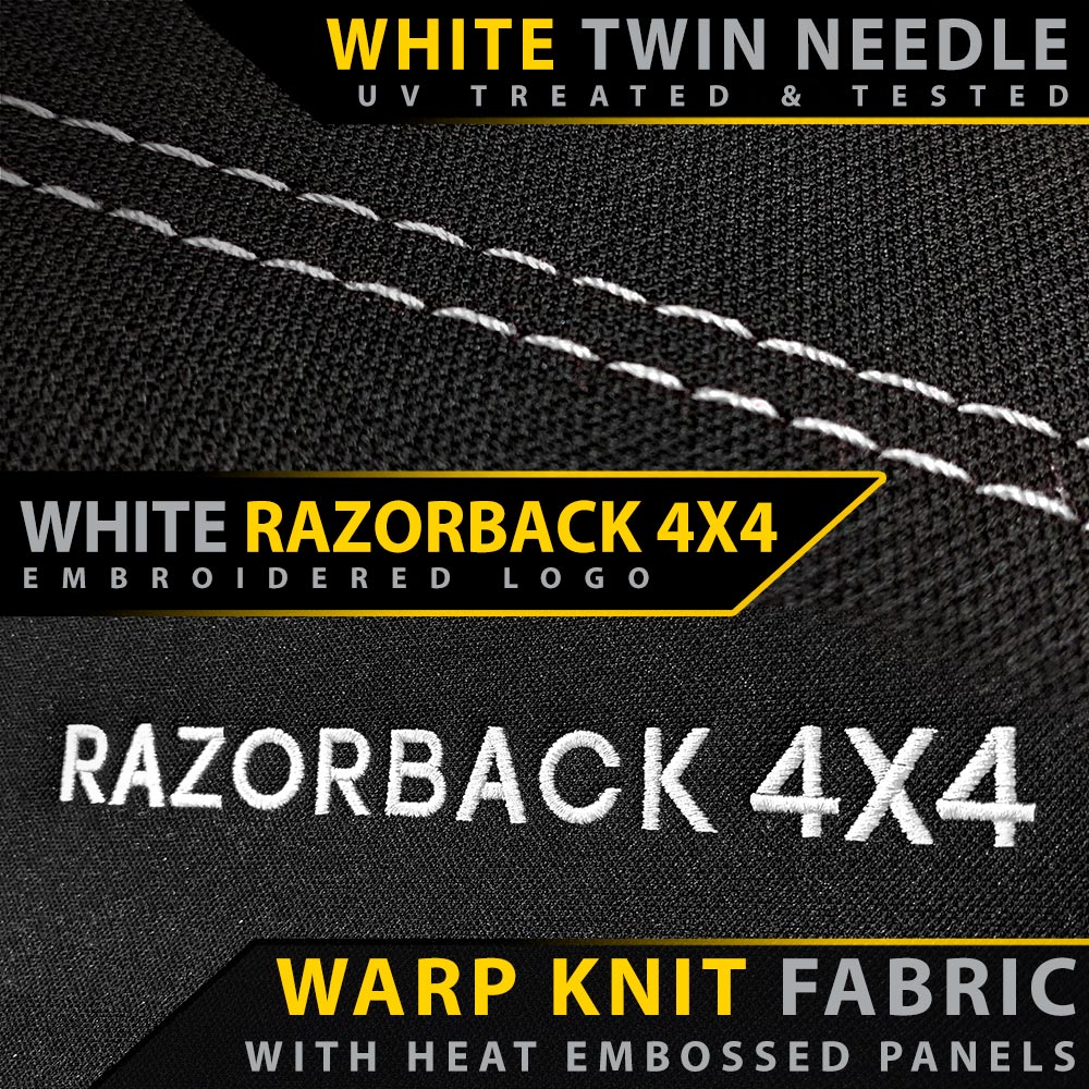 Razorback 4x4 - Ford Ranger PX II & PX III - GP6 Premium Neoprene 2x Front Seat Covers (Made to Order)