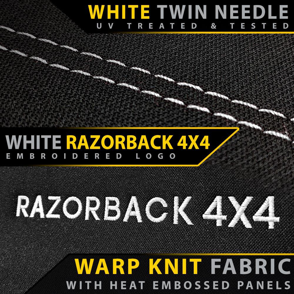 Razorback 4x4 - Ford Ranger Raptor PXIII - GP6 Premium Neoprene 2x Front Seat Covers (Made to Order)