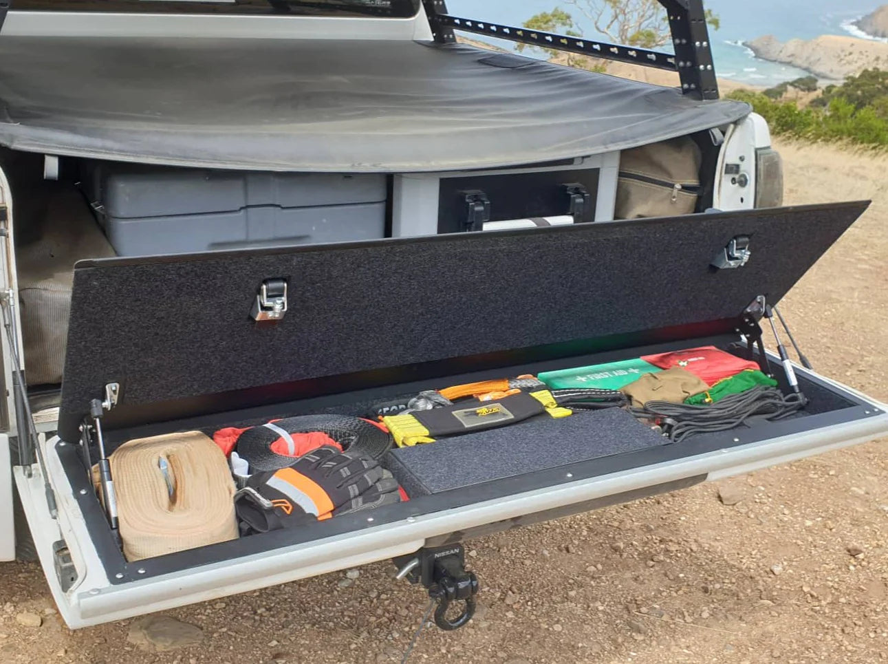 Tailgate Storage Suitable for Nissan Navara D40