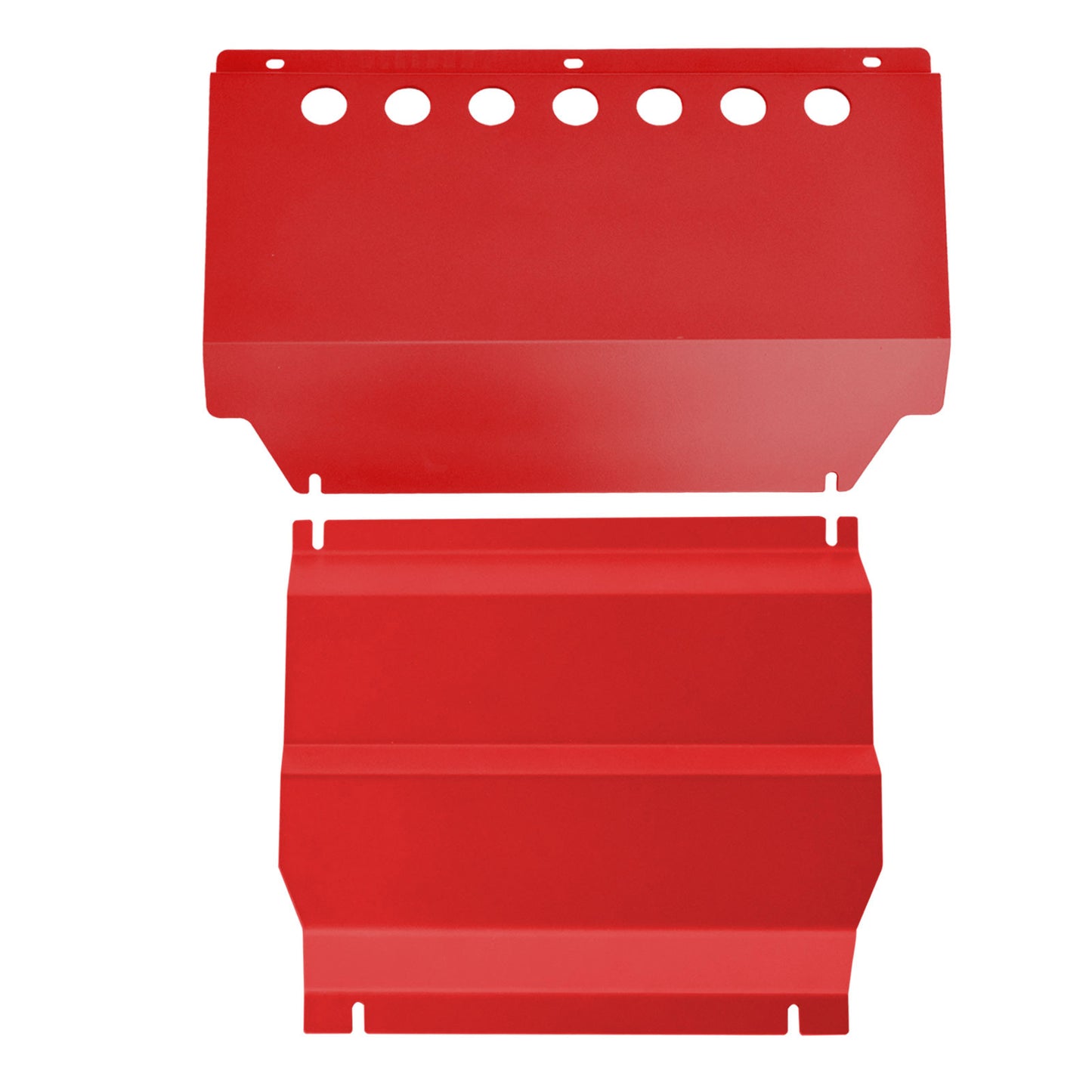 RED Bash Plate 2pc Suitable For Mitsubishi Triton ML MN 2006-2015 Underbody Sump Guard