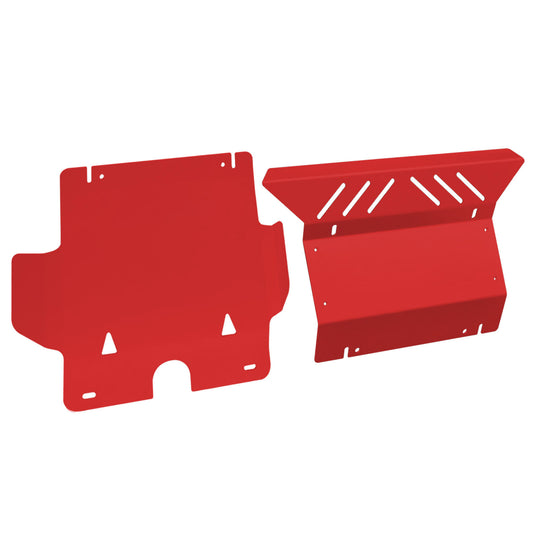 2pcs Bash Plate Suitable For Toyota Hilux N70 SR SR5 2005-2015 3mm Red Front Guard Protect