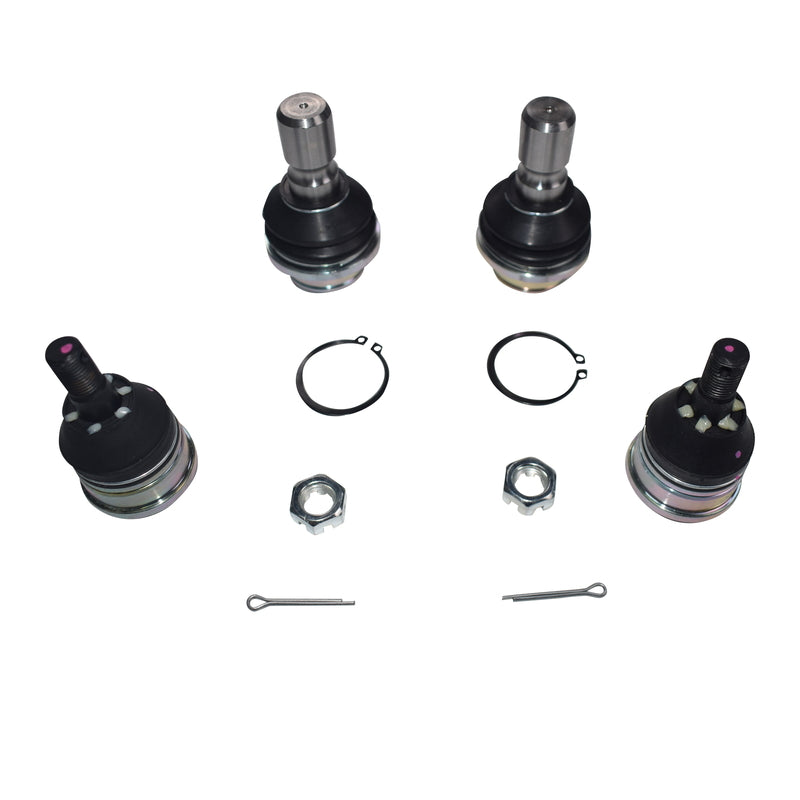 4 Pcs Lower+Upper Ball Joints Suitable For Nissan Pathfinder R51 Navara D40