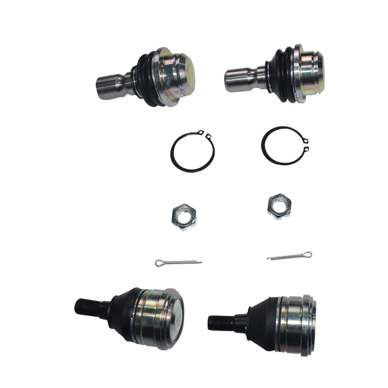 4 Pcs Lower+Upper Ball Joints Suitable For Nissan Pathfinder R51 Navara D40