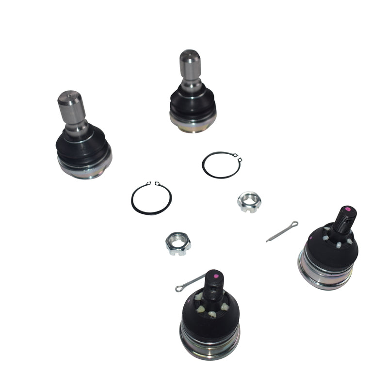 4 Pcs Lower+Upper Ball Joints Suitable For Nissan Pathfinder R51 Navara D40