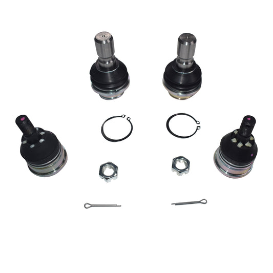 4 Pcs Lower+Upper Ball Joints Suitable For Nissan Pathfinder R51 Navara D40