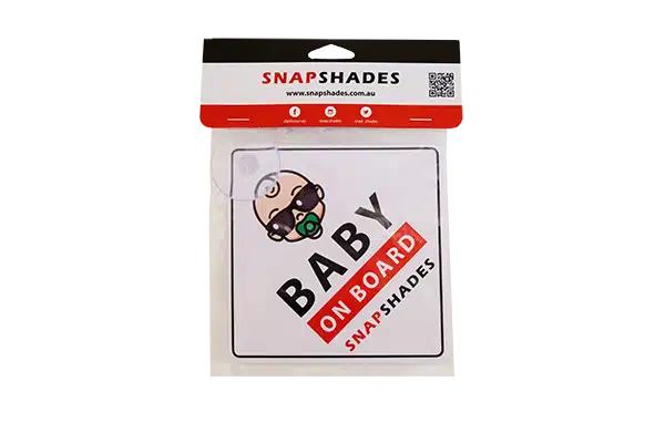 Snap Shades BABY ON BOARD Sign