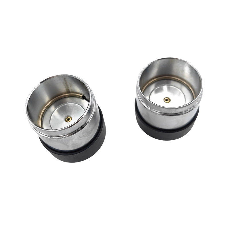 2 x 45mm Trailer Bearing Buddy Protectors Bearing Buddies Stainless Steel With Cap