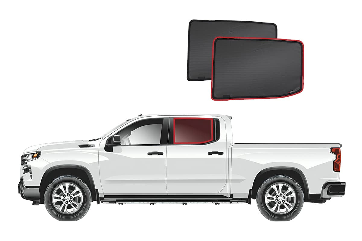 Snap Shades Suitable for Chevrolet Silverado 1500 Crew Cab 4th Gen | GMC Sierra 1500 Crew Cab 5th Gen GMT T1XX 2019-Present