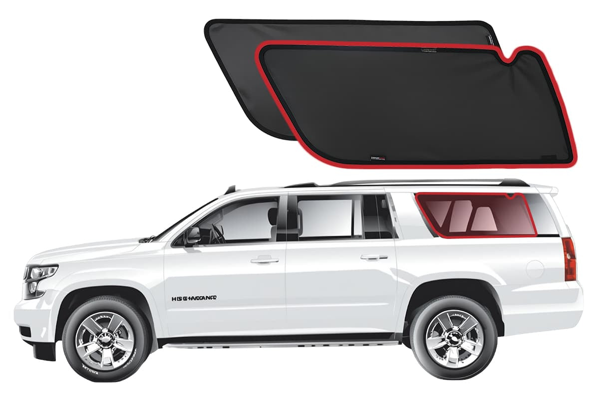 Snap Shades Suitable for Chevrolet Suburban | GMC Yukon XL | Cadillac Escalade ESV (GMT K2YC/G, GMT K2XL; 2015-2020)