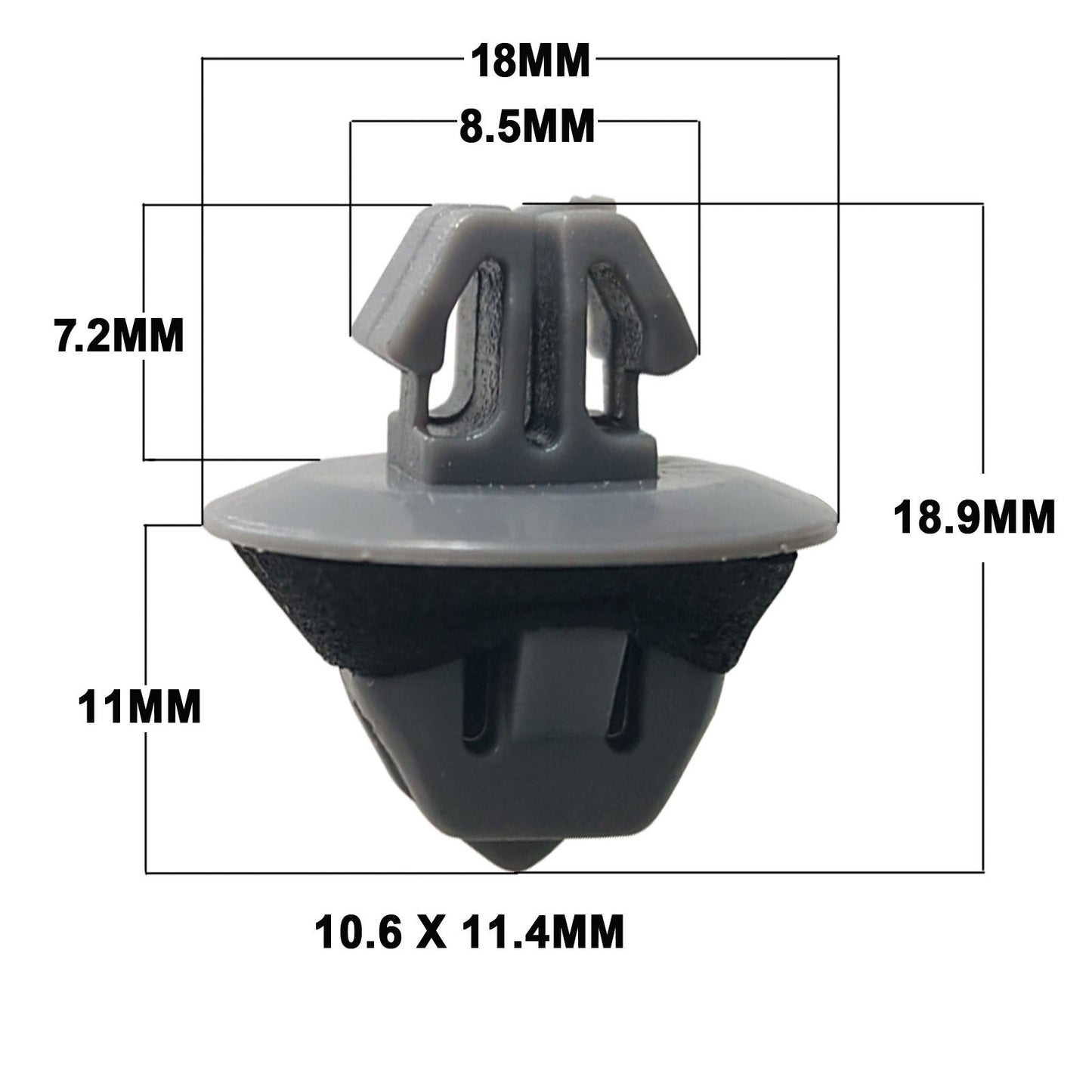 Door Trim Front Body Moulding Repair Flare Panel Clip Suitable For Toyota Prado 120 series 12pcs