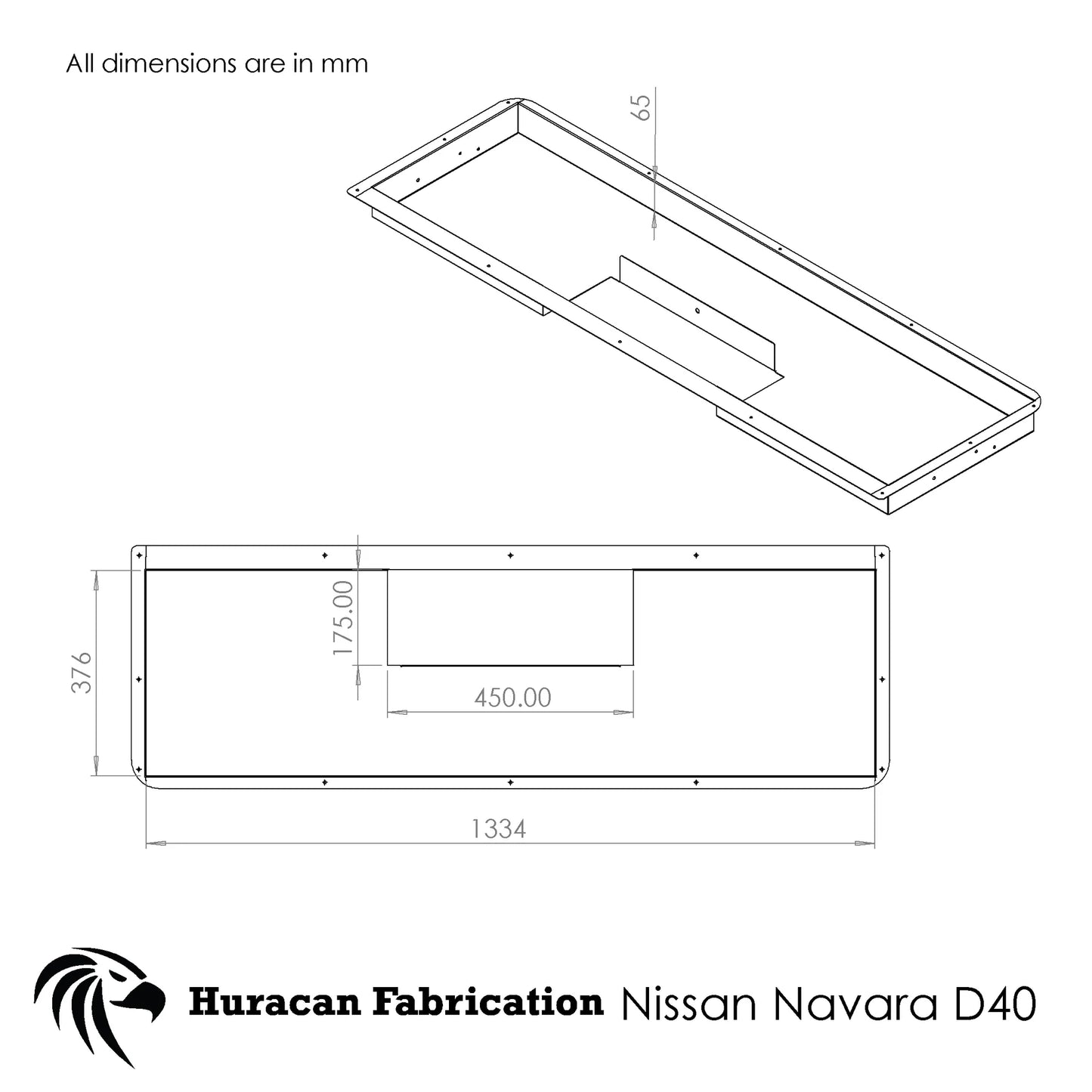 Tailgate Storage Suitable for Nissan Navara D40