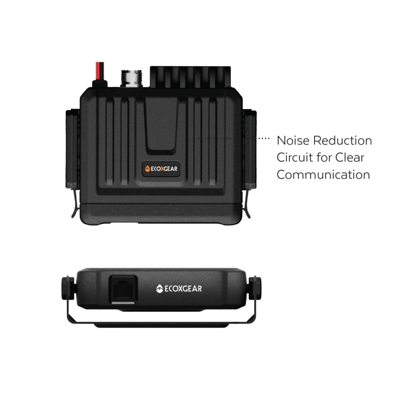 EcoXgear EXG3000 5-Watt Compact Fixed Mount UHF Radio with Multi-Colour LCD Display Mic - TOURING PACK