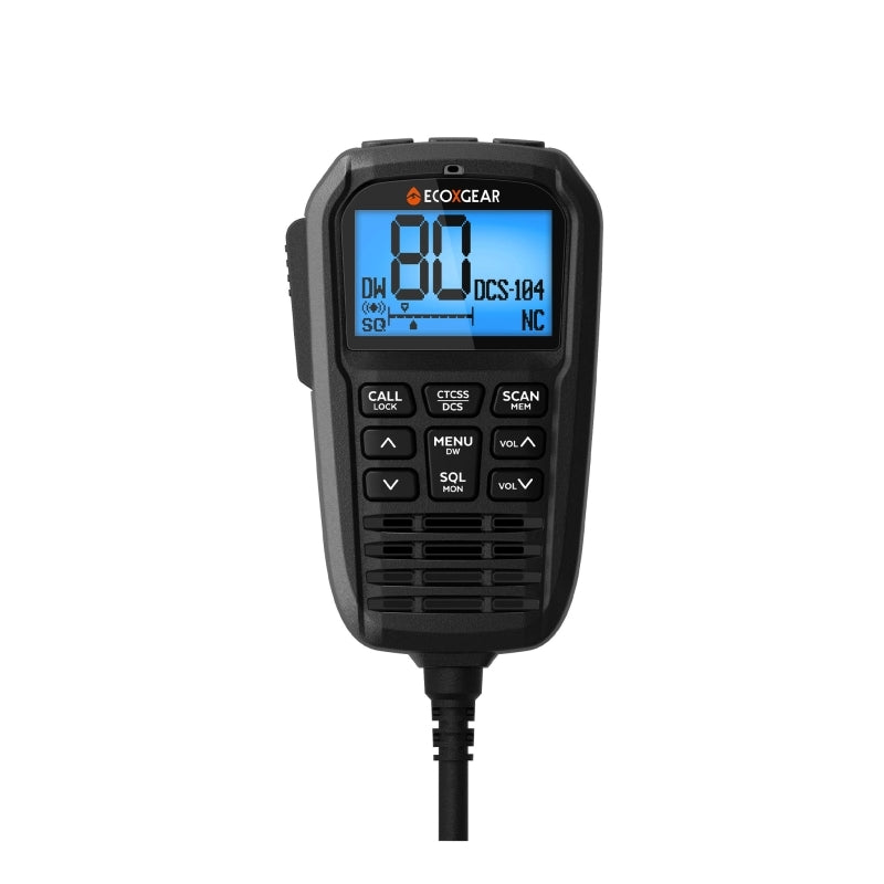 EcoXgear EXG3000 5-Watt Compact Fixed Mount UHF Radio with Multi-Colour LCD Display Mic - TOURING PACK