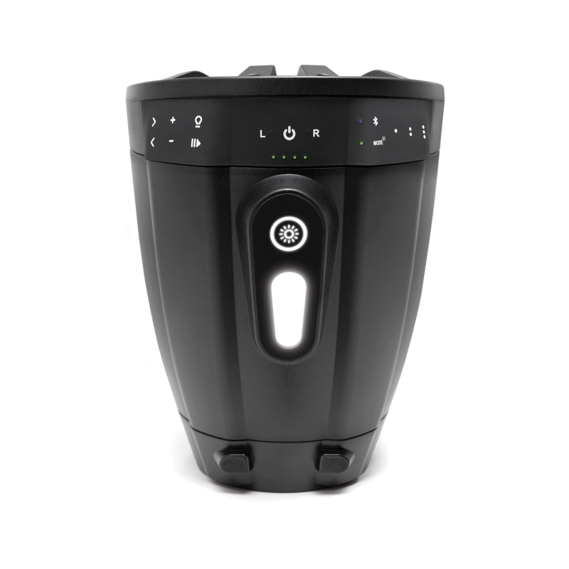 ECOXGEAR ETB08 2-Pack Black 8 Inch Marine Amplified Speakers + 1 Battery Pack