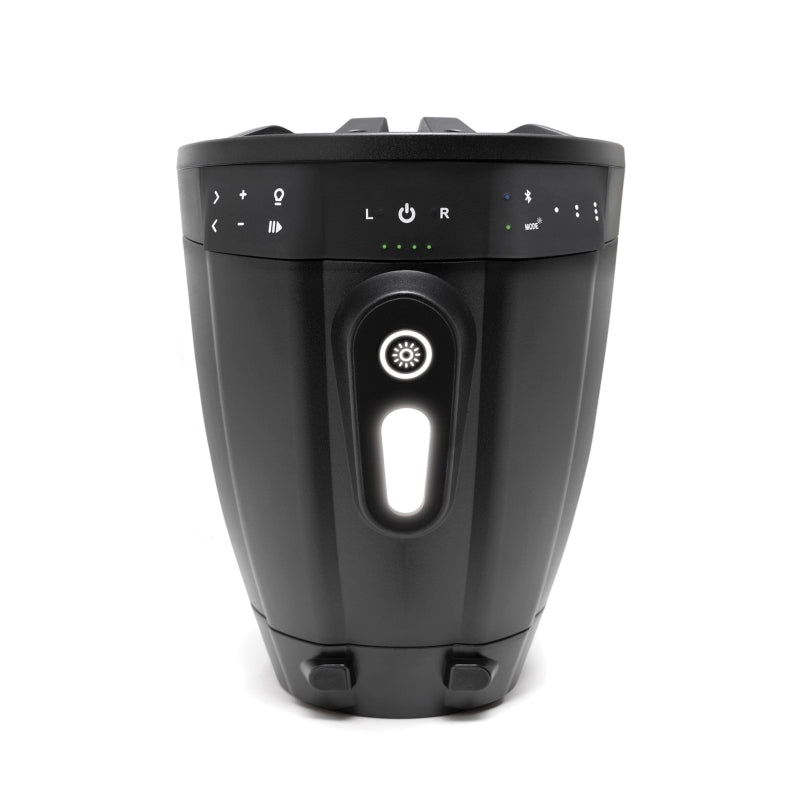 ECOXGEAR ETBB08 2-Pack Black 8 Inch Marine Amplified Speakers + 2 Battery Pack