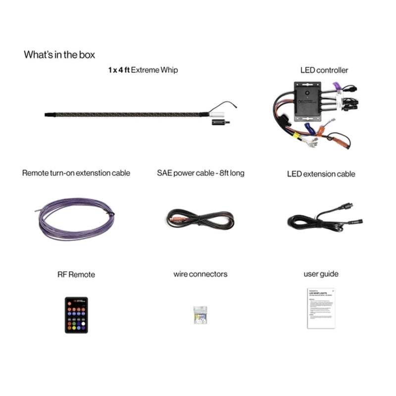 ECOXGEAR 4 Foot Led Whip With Controller