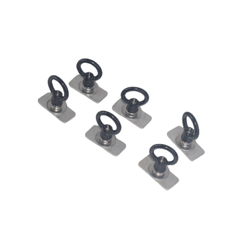 6 Pcs M8 Eye Bolt Tie Down Kit X 6off Suitable For Rola Titan Tray Stainless Steel Black