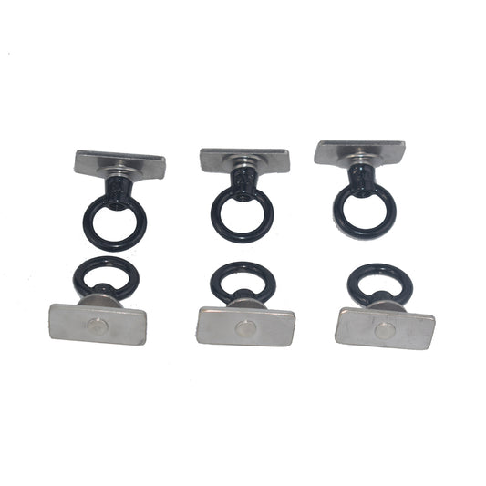 6 Pcs M8 Eye Bolt Tie Down Kit X 6off Suitable For Rola Titan Tray Stainless Steel Black