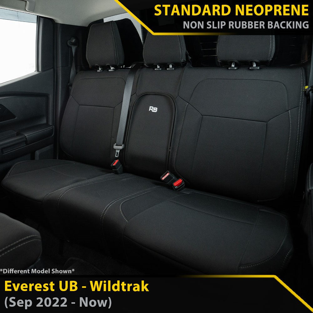 Razorback 4x4 - Ford Next-Gen Everest UB - Wildtrak - GP4 Neoprene 2nd Row Seat Covers (In Stock)