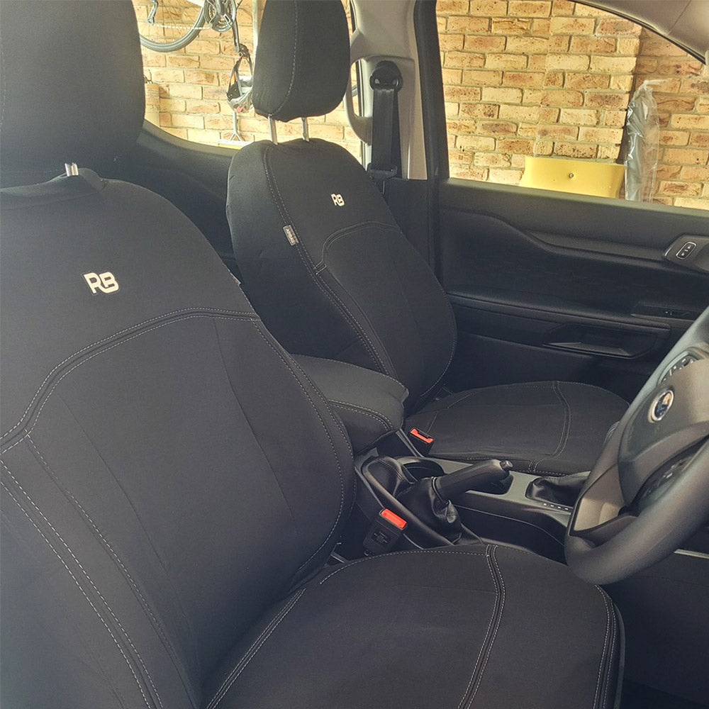 Razorback 4x4 - Ford Next-Gen Ranger T6.2 - Sport & Tremor - GP4 Neoprene 2x Front Row Seat Covers (In Stock)