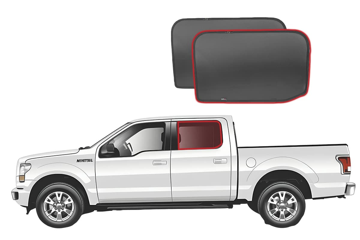 Snap Shades Suitable for Ford F-Series 13th Generation Crew Cab Ute 2015-2020