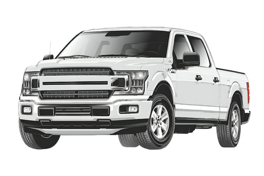 Snap Shades Suitable for Ford F-Series 13th Generation Crew Cab Ute 2015-2020