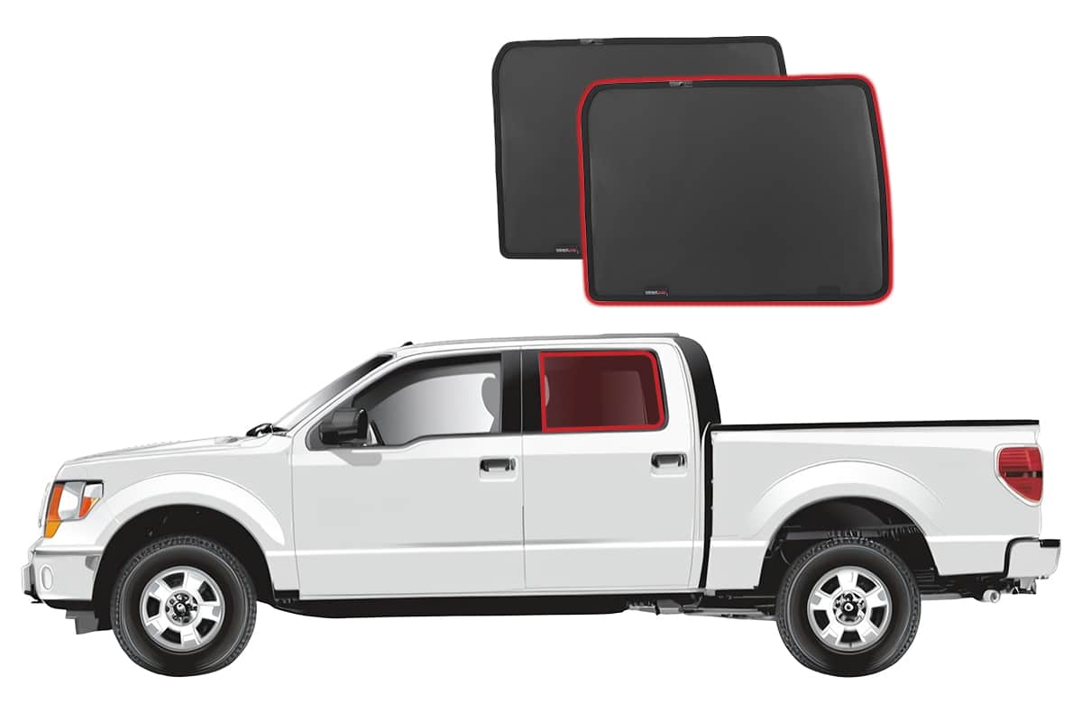 Snap Shades Suitable for Ford F-Series 12th Generation Crew Cab Ute 2009-2014