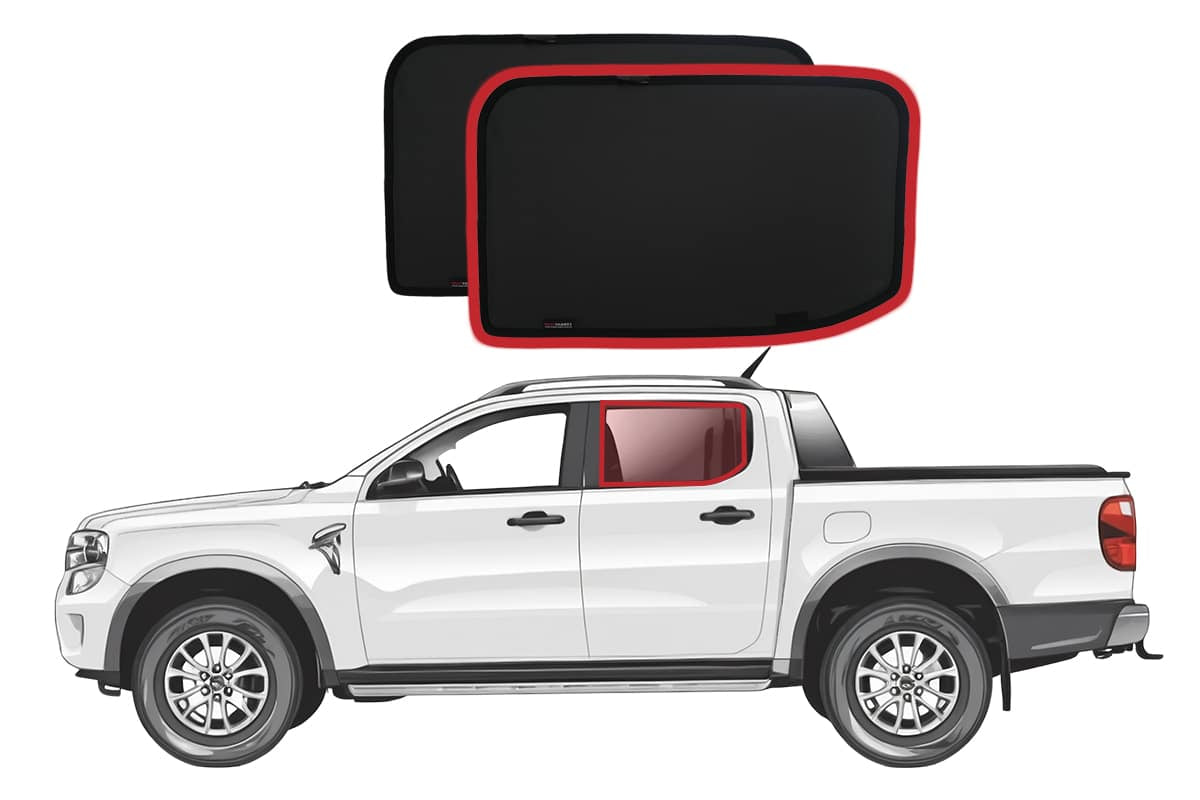 Snap Shades Suitable for Ford Ranger 4th Generation (P703; 2022-Present)