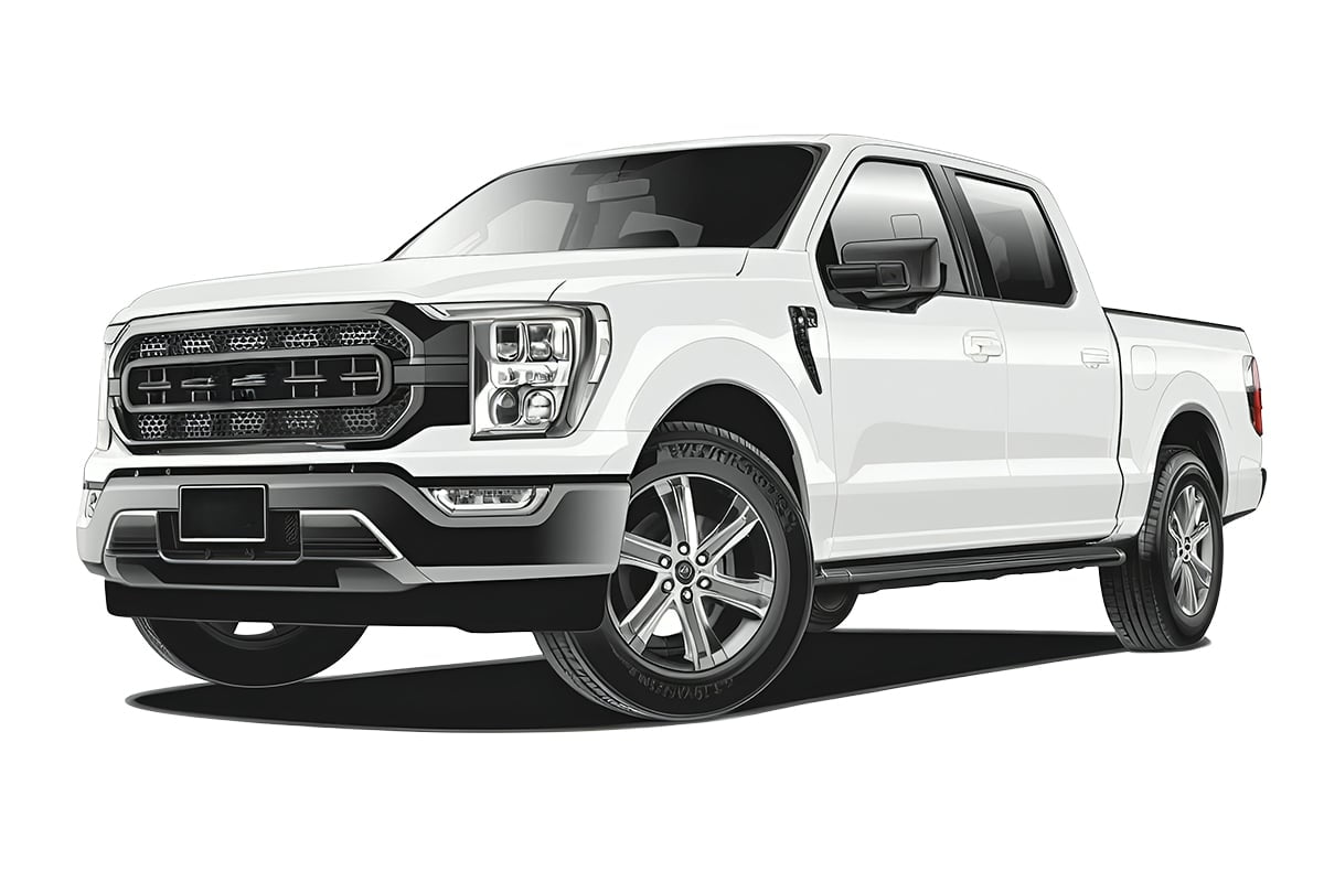 Snap Shades Suitable for Ford F-Series 14th Generation Crew Cab Pickup P702 2021-Present