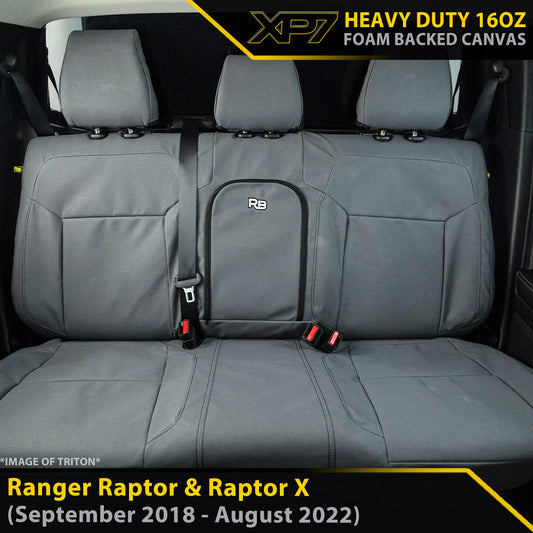 Ford Ranger Raptor PXIII XP7 Heavy Duty Canvas Rear Row Seat Covers (In Stock)-Razorback 4x4