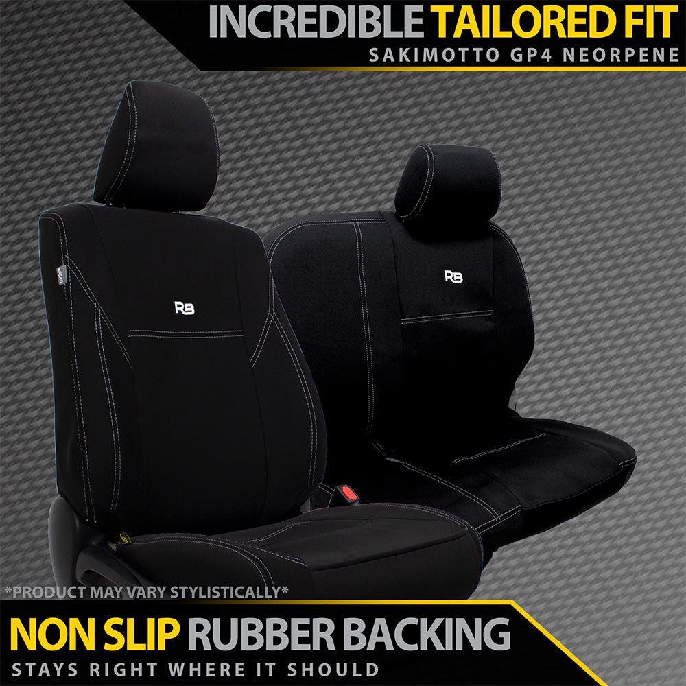 Razorback 4x4 - Toyota Landcruiser 78 Series - Bucket & 3/4 Bench - GP4 Neoprene 2x Front Seat Covers (In Stock)