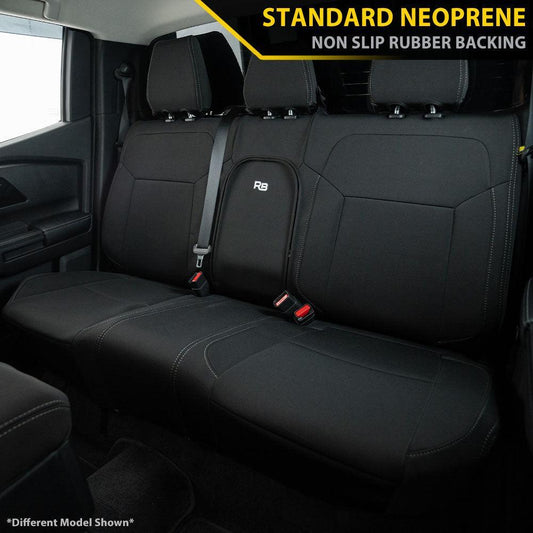 Razorback 4x4 - Toyota Landcruiser 200 Series - VX, Altitude & Sahara (Nov '07 - Sep '15) - GP4 Neoprene 2nd Row Seat Covers (Made to Order)