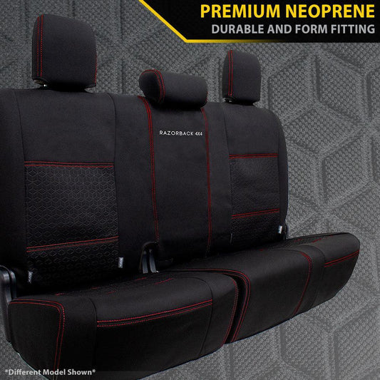 Razorback 4x4 - Kia Tasman TK - S, SX & SX+ - GP6 Premium Neoprene Rear Row Seat Covers (Made to Order)