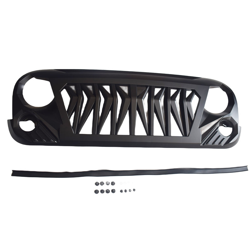 Gladiator 2nd Gen Grille (Black) - Suitable For Jeep Wrangler JK JKU 2007-2018