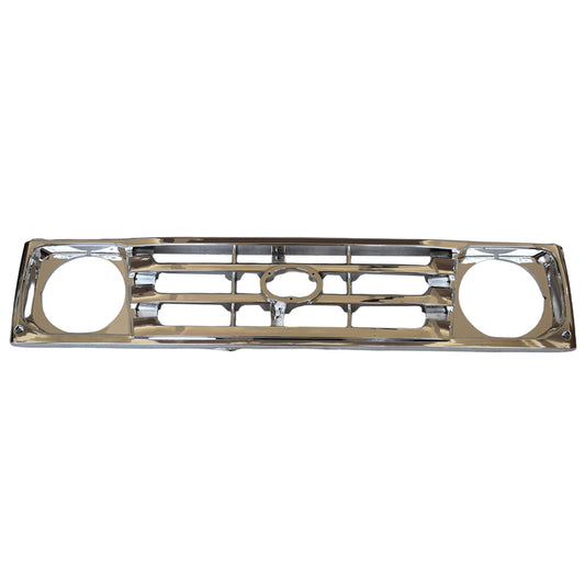 Chrome Front Grille Suitable For Toyota Landcruiser 78, 79 Series Ute Troopy 1999-2007