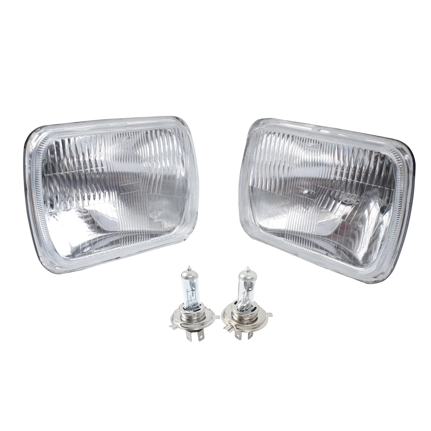 Headlight H4 Kit Suitable For Mitsubishi Triton 1986-2006 60/55W Globes 1 Pair