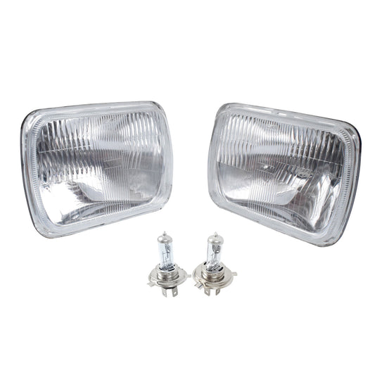 Headlight H4 Kit Suitable For Mitsubishi Triton 1986-2006 60/55W Globes 1 Pair