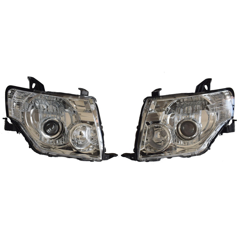 Head Lights Suitable For Mitsubishi Pajero NS NT NW 11/2006-09/2015 Halogen Manual