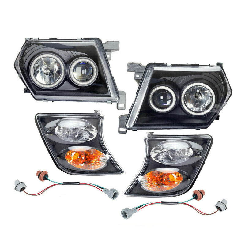 Headlights With Corner Lights (Pair) - Suitable For Nissan Patrol GU 1997-2007